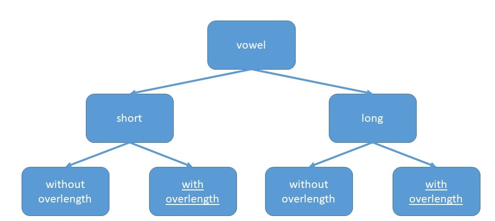 spelling of the overlong vowels